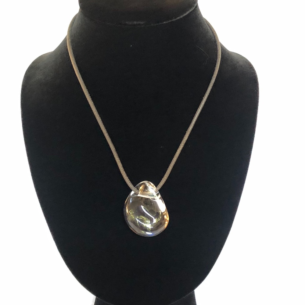 Minimalist Glass Pendant Necklace